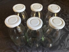 6 x Glasflasche mit Deckel