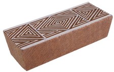 Indischer Textilstempel, Holz