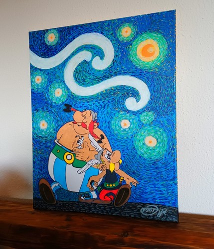 Unikat comic acryl - unikat, gemälde