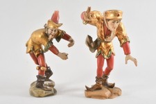 C25L21- 2x Röger Holz Moriskentänzer geschnitzt gefasst 