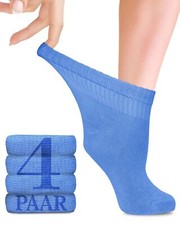 Fiera Besa Diabetiker Socken Damen mit Lycra, 4 Paar, Knöchelhoch