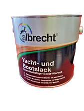 Albrecht Yacht- und Bootslack hochglanz farblos 2,5l BEULE Klarlack Yachtlack 