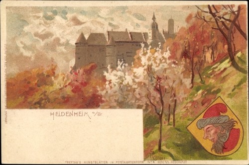 Künstler wappen litho - wappen,