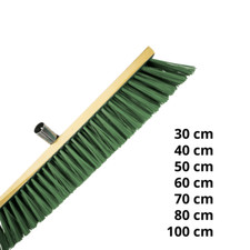 NYLON Straßenbesen Industriebesen Kehrbesen 30 40 50 60 70 80 100 cm wähl. Grün