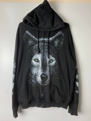 Woolf vintage zip hoodie - woolf,
