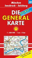 Die Generalkarte Deutschland Pocket. 1:200000 / München /Innsbruck /Salzburg