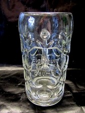 alter Glas Maßkrug Bierkrug Gäubodenvolksfest Straubing Festhalle HERMANN BÄUMEL
