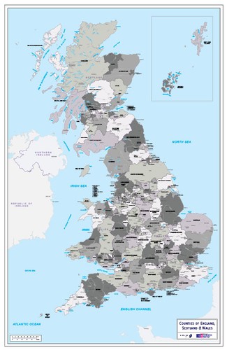 County map england wales - map, england,