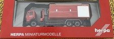 Herpa 090865 Mercedes SK 94 WLF/Wechsellader mit Kran Feuerwehr Düsseldorf inOVP