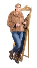 A5789 nerzjacke echt pelz - echt,