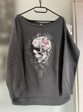 Damen Pullover gefüttert locker  Grau Gr.M 38/40