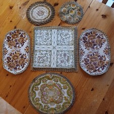 8 Konvolut vintage Brokat