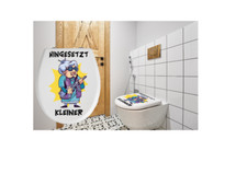 WC-Toiletten Deckel Aufkleber Oma-Sticker-Tür-Fun-Wandtattoo-Cartoon Aufkleber