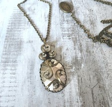 Konplott Lange Kette "Dragon Shield" Antikmessing Antiksilber Mittelalter Gothic