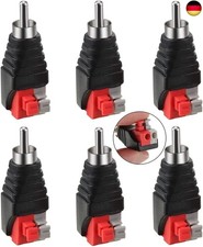 Greluma 6 Stk RCA Cinch zu