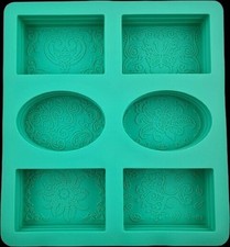 Silikon Seifenform 6 Formen Seife Silikonform Muffinform Giessform Backform