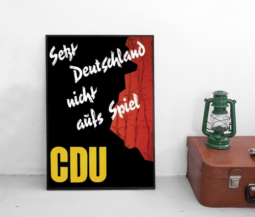Poster cdu wahlplakat - poster,