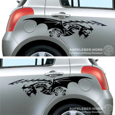 2x Drachen Seitenaufkleber