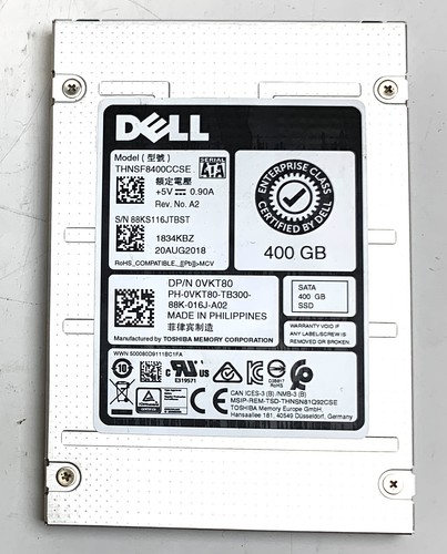 Dell toshiba ssd 400gb - dell/toshiba,