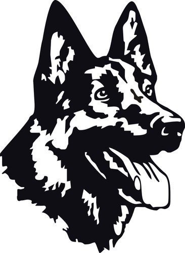Schäferhund aufkleber - schäferhund,