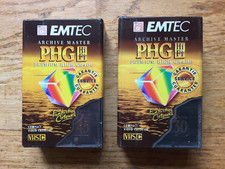 EMTEC VHS C Compact Video Cassette PHG HiFi EC-30/44m und EC-45/64m