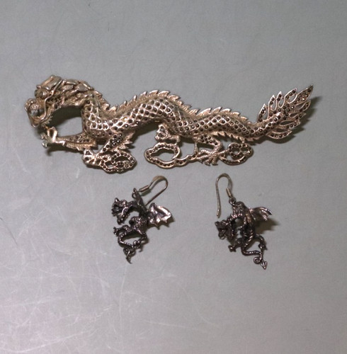 Massives drachen schmuckset - massives, drachen-schmuckset
