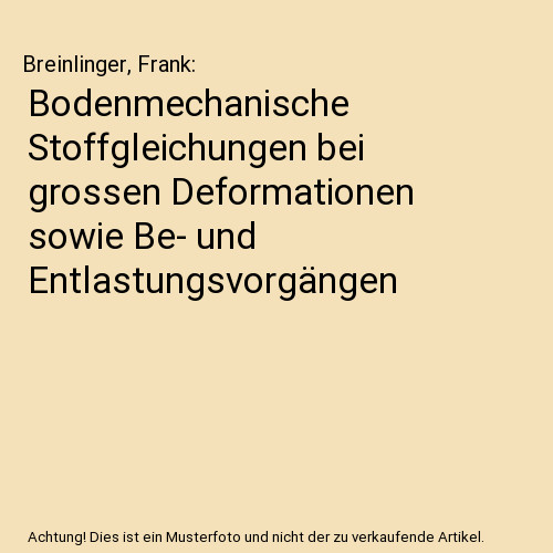 Bodenmechanische