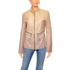 Tchibo Vintage Echtes Leder Jacke Bikerjacke Übergangsjacke Puder Blush Gr.40 M