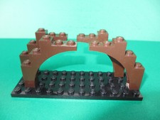 LEGO 4x 2339 Bogenstein Brückenstein Torbogen Brücke braun (180722D)