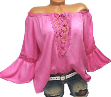 Tunika Bluse Häkelspitze