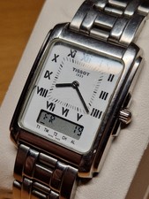 ?? TISSOT TWO-TIMER Ref. D130/230K – Weißes Zifferblatt & Dualanzeige