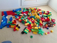 Lego Duplo Konvolut, Steine, Figuren, ca. 350 Teile, teils duplo-kompatibel