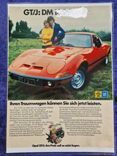 Opel GT/J, originale Werbung