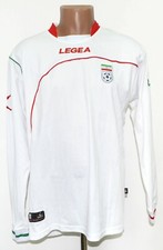 IRANISCHE NATIONALMANNSCHAFT 2010/2011 HOME FOOTBALL SHIRT TRIKOT LEGEA GRÖSSE L LANG