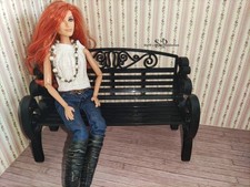 Gartenbank schwarz - Miniatur