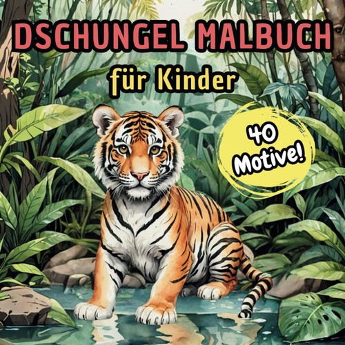 Malbuch dschungel für - malbuch, kinder
