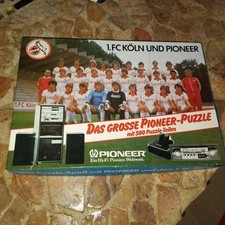 Vintage Puzzle 1 F.C. Köln Und Pioneer 500 Teile Super Zustand Vollständig 