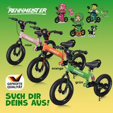 Rennmeister® Kinder Laufrad 3 Jahre 12 Zoll Luftreifen Höhenverstellbar Fahrrad