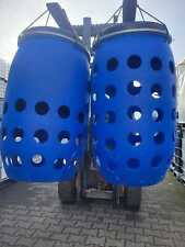 220 L / 120 L Tonne mit Löchern für Pferde, Rind, Nutztier. Futtertonne