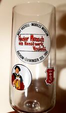 WOLF VOSTELL Bierglas 1981 Aktion Mobiles Museum Bochum Ümminger See Schultheiss