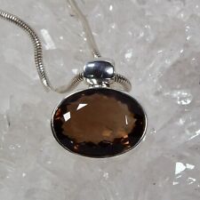 Rauchquarz Anhänger, 925er