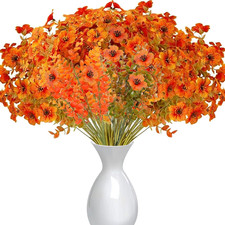 6 Bündel Künstliche Herbstblumen Herbstzweige Herbstdeko Kunstblumen