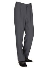 Grün-Grau Bundfaltenhose