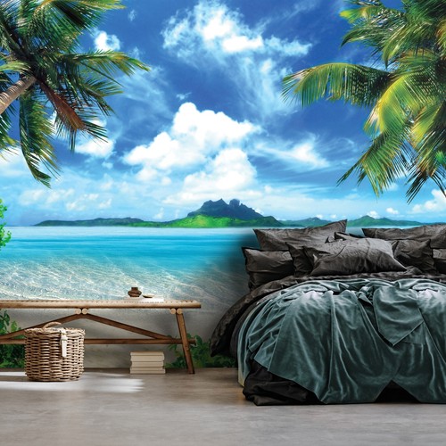 Strand meer palmen - strand, landschaft
