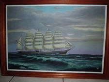 Maritimes Ölbild Windjammer