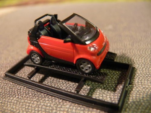 Busch smart cabrio rot - 1/87,