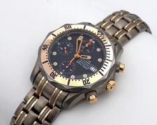 GESUCHTE OMEGA SEAMASTER DIVER TITAN/GOLD AUTOMATIK REF.:22968000 ZERTIFIKAT/BOX