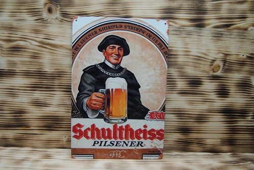 Blechschild schultheiss bier - schultheiss,