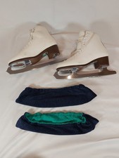 Wifa Skatec-D White Leather Schlittschuhe EU Größe EU 71/2 - Ordentlicher Zustand