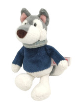 NICI Husky Hund Jack ca. 18 cm mit Schal selten